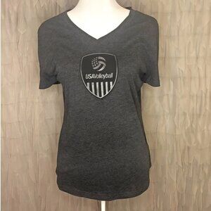 Adidas Charcoal Gray USA Volleyball Tee | Women’s Medium